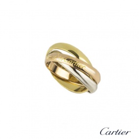 Cartier 18k 3 Colour Gold Trinty Must De Cartier Ring